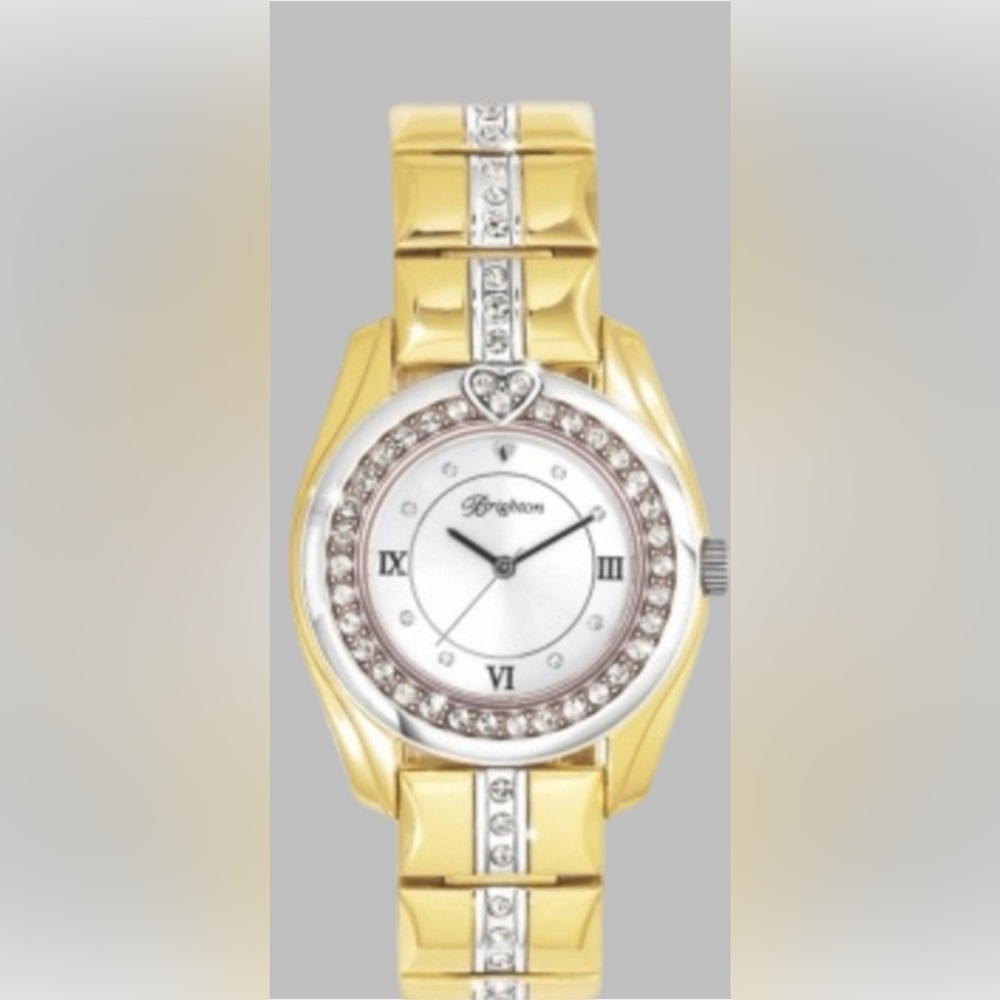 Brighton Dana Point Gold Watch. Summer Time Look Beautiful Crystals. New battery - Picture 4 of 7